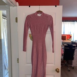 Meshki pink shimmer dress